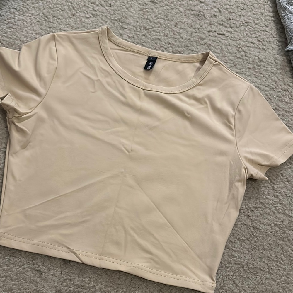 Zara Cream Short Sleeve Women's Tee